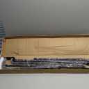 Double Curtain Rods Wrap Around, Double Rods Curtain Rods for Windows 28 to 48 Inch, Matte Black Room Darkening Double Curtain Rod, Heavy Duty Dual Curtain Rod Double Blackout Curtain Rod