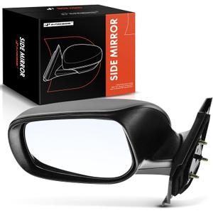 A-Premium Driver Side Manual Door Mirror - Compatible with Toyota Yaris 2006-2011 - Non-Heated Manual Folding Black Outside Rear View Mirror - Replace# 8794052650