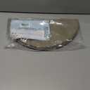 Eforcurtain Thick Linen Style Cloth Placemats Set of 6 Fabric Placemats Heat Resistant Machine Washable Table Mats Double Layer Water Absorbent Place Mats, Beige and Charcoal Round 15 Inch Place Mats