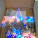Christmas Decorations Star String Lights,320 LED Outdoor Christmas Tree Lights with 13" Topper Star,8 Modes Waterproof Hanging Fairy Twinkle Lights for Xmas New Year Party Holiday (Plastic Star-Multicolor)