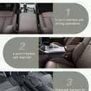 Universal Fit Premium Leather Car Seat Gap Filler Organizer, Center Console Organizer with Card Slots, Clever Gifts for Car SUV Truck Owners (Black, 1 Pack)