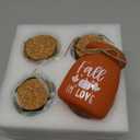 4 PCS Thanksgiving Tiered Tray Decor, Mini Color Small Jars as Fall Decorations, Decorative Containers for Autumn Home, Mini Mason Jars for Fall Table Centerpieces