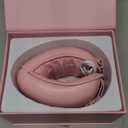 Eye Massager with Airbag Kneading, Constant Temperature Hot Compress, Multi-Frequency Vibration and Bluetooth Music (Blush Pink, Large)