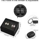 Automatic Watch Winder with 4 Quiet Japanese Motor+ 6 Display Storage Spaces,Luxury Watch Box for Man/Woman's Watches (Crocodile leather-WW103E)