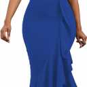 2025 Women's Sexy Elegant Formal Dress Sleeveless Wedding Guest Bride Dresses (X-Large, Blue Formal Dress)
