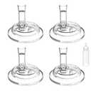 Straw Sippy Nipples for Dr Browns Narrow Neck Baby Bottles, Transition Cup Replacement Food Grade Silicone Soft Nipple 6m+, Pack of 4