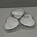 EQUNROY 6 Inch Heart Cake Pan - 3 Pack Aluminum Heart Shaped Baking Pans for Valentine's Day, Wedding, Birthday Party - Nonstick Cake Mold for Oven, DIY Desserts