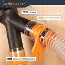 POWERTEC 70234-P2 2-1/2" Pipe Coupling, Clear