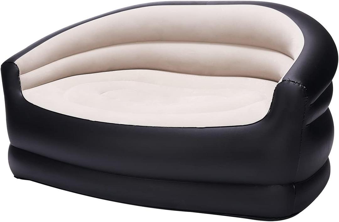 DIMAR GARDEN Inflatable Couch Outdoor Air Sofa,Blow Up Couches for Camping, Double Size (Full)