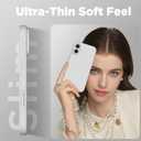 Magnetic for iPhone 16 Plus Case, Compatible with Magsafe, Suction Cup Phone Mount - 2 Screen Protectors - Camera Lens Protector, Silicone Shockproof Protective Phone Cover 6.7", Light Gray