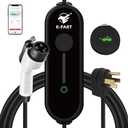 Level 2 EV Charger, 32Amp 240V Portable Electric Vehicle Charger with 25ft Charging Cable and NEMA 14-50 Plug, Adjustable Current, WiFi Enabled, Smart APP, Works with EV and Hybrid Vehicles