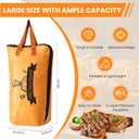 21 Inch BBQ Blanket for Resting Meat, Reusable Oil-Proof Smoker Grilling Bag with 5-Layer Insulation, Essential BBQ Accessories for Brisket/Beef/Pork Shoulders/Ribs/Turkeys, Gifts for Men