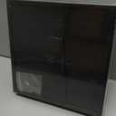 Muzilife 8x8 Shadow Box Picture Frame with Linen Board - Deep Wood & Glass Display Case Ready to Hang Memory Box Baby Sports Memorabilia, Pins, Awards, Medals, Wedding, Tickets and Photos (Black)