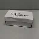 Athlefit Women's Square Open Toe Two Strap Heeled Sandals Slip On Block Chunky Heels Sandals