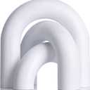 XMGZQ White Wood Arch for Coffee Table Decor Items,Wood Statue and Sculpture Set 3,Japanese Neutral Home Decor Aesthetic,Living Room,Entryway,Bookshelf,Floating,Console,Boho Minimalist Objects