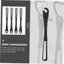 Veemoon Manual Egg Beater Set of 4 - Hand Crank Whisks for Mixing Eggs Cream and Batter - Pp Material Kitchen Gadget for Baking and Cooking