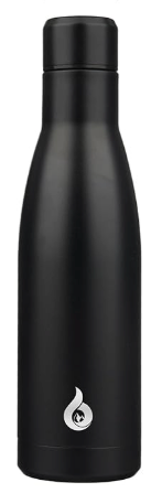 BJPKPK Insulated Water Bottle 17oz Stainless Steel Water Bottles Dishwasher Safe Metal Thermos Keep Cold and Hot,Midnight Black