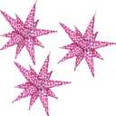 2 x 3pcs Pink leopard print explosion balloons