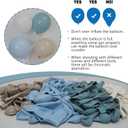 Dusty Blue Balloons Garland Arch Kit 139Pcs Fog Blue White Sand Balloons for Baby Shower Birthday Bear Theme Wedding Bride Anniversary Gender Reveal Party Decorations for Boy Girl Adult