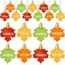 2 x JULMELON 24 Pcs Fall Tree Ornaments Maple Leaf Thanksgiving Decorations