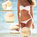 3 x Sticky Bras Push Up Invisible Adhesive Bra, Reusable Silicone Backless Strapless Bra with Nipple Covers (Style C-nude)