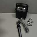 Karaoke Machine, Portable Bluetooth Speaker with 2 Wireless Microphones for Adults & Kids with Lights, Karaoke Microphone with PA System Supports USB/TF/REC/FM/AUX for Home Party Home System Packages (Black)