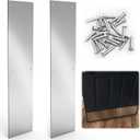 2 Pcs Push Door Plate 16x4 Stainless Steel Door Push Plate Metal Door Plate with Screws Kick Plate for Exterior Door for Door Avoid from Kicking