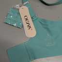 OEAK Womens Wireless Jelly Bras Push Up Bralette Full Coverage No Underwire Bra Comfortable Everyday Seamless Tshirt Bras Large, Mint Green