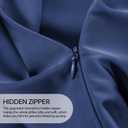 INFIIXSO Mulberry Silk Pillowcase for Hair and Skin, Silk Pillow Cases Queen Size with Hidden Zipper 20x30 Inches, Extraordinary Smooth and Soft Cooling Pillow Cases for Hot Sleepers(Navy, 1 Pack)