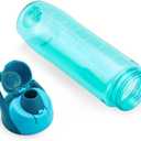 Copco ClipGo Hydration Collection 24oz Tritan Water Bottle  Translucent Teal Reusable Bottle with Measurement Markings, Clip Handle & Carry Loop, BPA Free, Ideal for Travel & Cup Holders