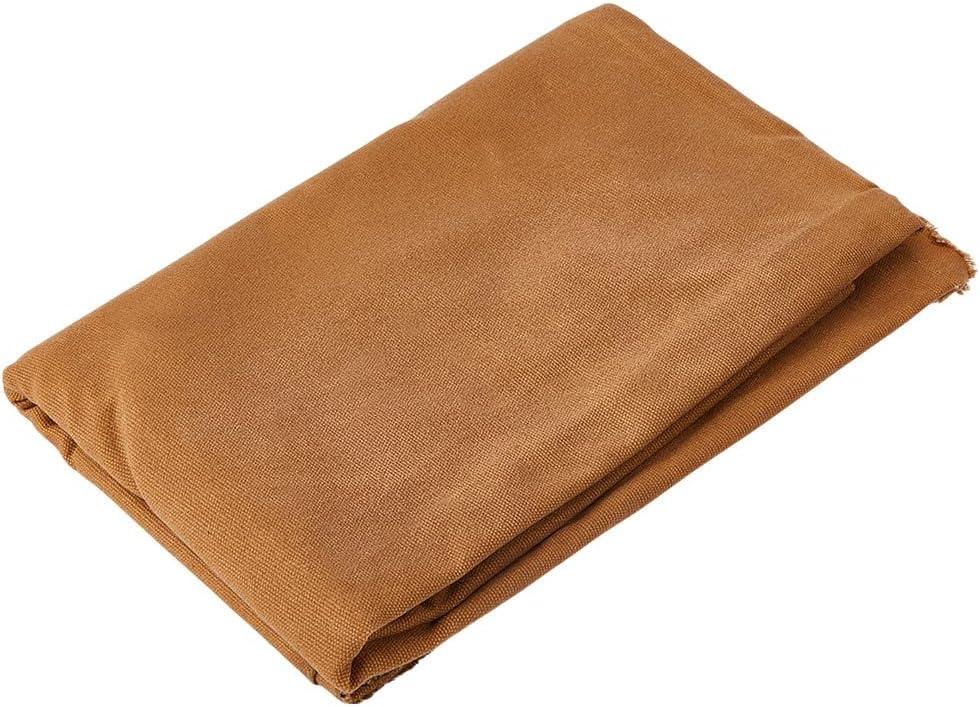 MAYJOYDIY 1 Yard Camel Cotton Waxed Canvas Fabric 55.9-58.3inch Fabric Antique Finish Waxed Oilskin Cloth for Canvas Bag Accessories Sewing Crafts Embroidery Handmade Home Decor