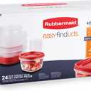 Rubbermaid Assorted Food Storage Container Set - Case of: 1; Each Pack Qty: 24; Total Items Qty: 24
