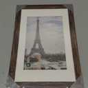 Hongkee 8x12 Picture Frame with Glass, Display Pictures 6x9 with Mat or 8 x 12 without Mat - Wall and Tabletop, 8 by 12 Photo Wooden Frames (Rustic Brown, 1 Pack)