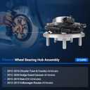 Autoround 512493 Rear Wheel Bearing and Hub Assembly Fit for Dodge Grand Caravan 2012-2020, Chrysler Town & Country 12-16, Volkswagen Routan 12-13, Ram C/V 12-15, 5 Lugs w/ABS, 2-Pack