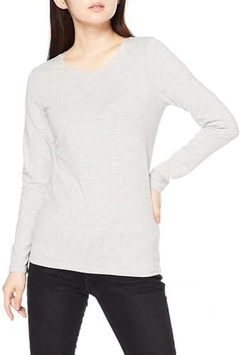 Amazon Essentials Women's Regular-Fit Long-Sleeve Crewneck T-Shirt, S