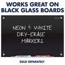 Quartet Glass Dry Erase Markers, Whiteboard Markers, Bullet Tip, White and Neon Colors, 6 Pack (79559Q)