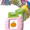 Airbition Talking Flash Cards for Toddlers 1 2 3 4 Year Olds, Montessori Language Learning with 224 Words, Pocket Speech Therapy Playthings, Children's Sensory Educational Device, Pink