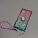 NGB Designed for Samsung Galaxy S23 Ultra Case, Pink/Aqua | Glitter Liquid Sparkle Cute Cover for Women Girls Kids | with Screen Protector & Ring Holder & Wrist Strap Lanyard