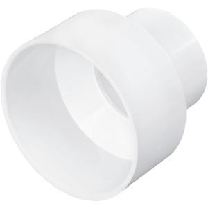 NDS 6P07 PVC S&D Increaser/Reducer Coupling, 4-Inch X 6-Inch, for Hub X Hub Solvent-Weld Connections, for use with 4-Inch & 6-Inch Sewer and Drain Pipe, White