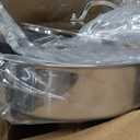 SNOWCLAD Frying Pans Nonstick with Lid,Hybrid Non Stick 5 Quart Saute pan,PFOA Free Cookware,Stainless Steel skillet,12 inch Deep Saute Pan,Dishwasher&Oven Safe,Works on All Cooktops