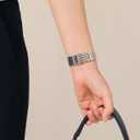 Seven-link Watch Band for Apple Watch Series 11, 10, 9, 8, 7, 6, 5, 4, 3, 2, 1 and SE 3/2/1 for Women, Dressy Stainless Steel Metal Band for Apple Watch 40mm 41mm 42mm 38mm 44mm 45mm 46mm for iWatch