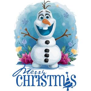 Children Merry Christmas Adorable Cartoon Wall Decal Decoration Kids Movie Character Cute Snowman Friend Character Carrot Nose Holiday Gift Lasts Years and Easily Removable - Size: 27 In(W) x 30 In(H)