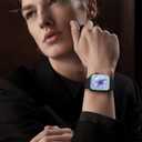 2 x Sport Band Compatible with Apple Watch Bands 40mm 44mm 41mm 38mm 45mm 42mm 49mm Women Men, Soft Silicone Strap Waterproof Replacement for iWatch Bands Series 9 SE 8 7 6 5 4 3 2 1 Ultra/Ultra 2 Black