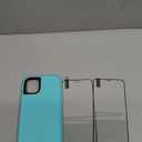 for iPhone 11 Case, Military Grade 3 in 1 Heavy Duty Shockproof/Drop Proof/Dust Proof Case with 2Pcs Tempered Glass Screen Protector (Aqua Blue/Pink)