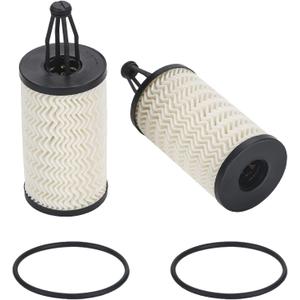 2 Pcs Engine Oil Filter Compatible With Mercedes-Benz Vehicle C, CLS, E, CLE, S, ML, SL Series, Replace #2761800009