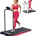 Walking Pad with Handle Bar and Incline, 3.0HP Under Desk Treadmill for Home Small Space, 0.6-7.6MPH Portable Walking Pad Treadmill with Handles, 350LBS, 2026 Upgrade (Black-1)