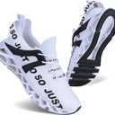 COKAFIL Mens Running Shoes Walking Athletic Blade Tennis Shoe (13, 1white)