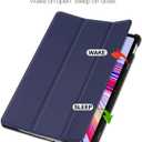 for Xiaomi Redmi Pad Pro/Xiaomi Poco Pad Case,high qualit Hard Shell, Lightweight,Quality PU,Scratch Resistant, with Stand Function and Auto Sleep/Wake Function 12.1 inch case-Blue