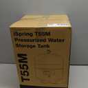 iSpring T55M 5.5 Gallon Residential Pre-Pressurized Water Storage Tank for Reverse Osmosis (RO) Systems , White