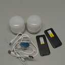 Minetom E26 Rechargeable Light Bulbs with Remote and Timer, Battery Backup Bulb with 12 Colors and Brightness Dimmable, 2300mAh 40W Equivalent LED Light Bulbs for Lamps Sconces Camping, 2 Pack